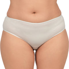 Bare Dezire Women's Bikini Type Comfortable Panty with High Cut and Seamless Desing White