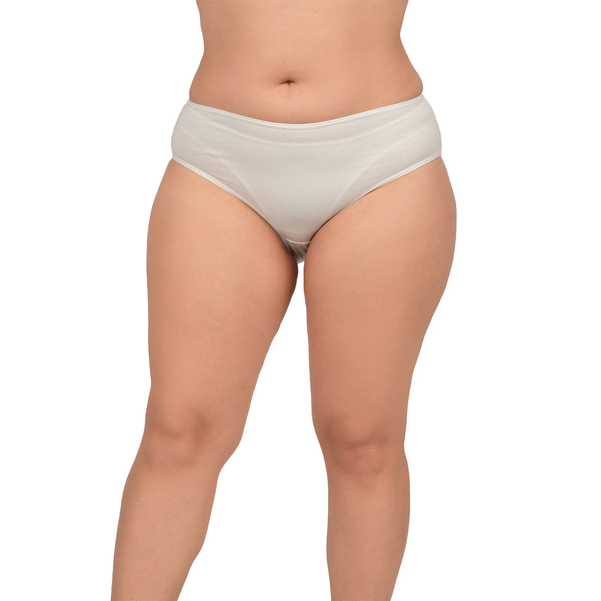 Bare Dezire Women's Bikini Type Comfortable Panty with High Cut and Seamless Desing Beige