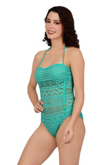 Bare Dezire Women's Monokini Lightly Padded Button Opening Swimwear for Women