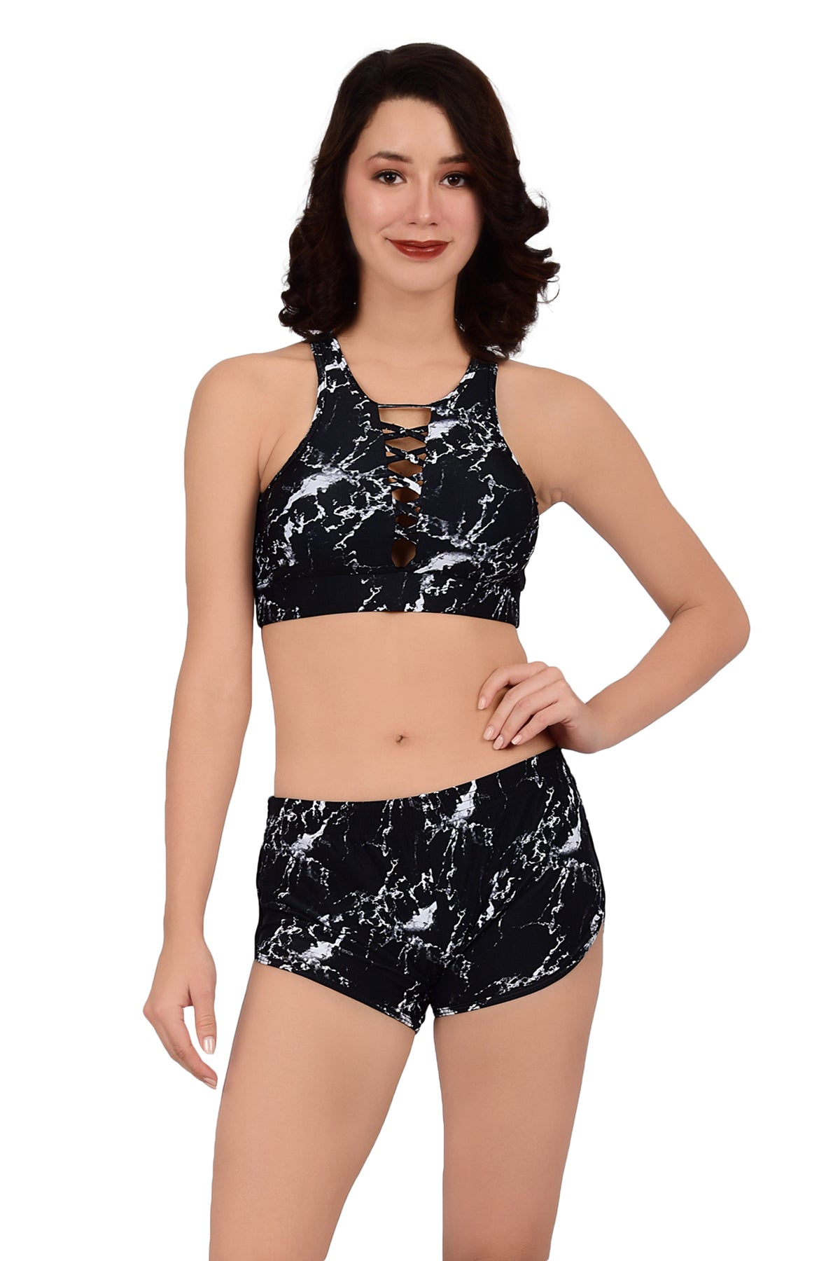 Bare Dezire Comfortable Lightly Padded  Women's Swim Wear Set