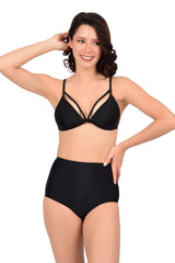 Bare Dezire Lightly Padded Two Piece High Waisted Bikini Swimsuit Set for women