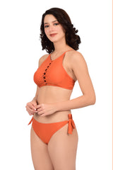 Bare Dezire Strap Neck Polyamide Swim Bikini Set for Women