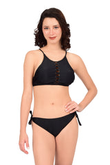 Bare Dezire Strap Neck Polyamide Swim Bikini Set for Women