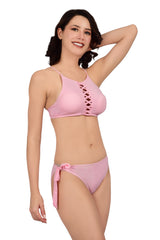 Bare Dezire Strap Neck Polyamide Swim Bikini Set for Women