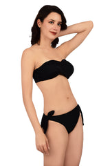 Bare Dezire Polyamide Strapless Bandeau Swim Bikini Set for Women