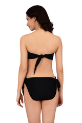 Bare Dezire Polyamide Strapless Bandeau Swim Bikini Set for Women