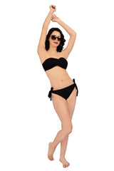 Bare Dezire Polyamide Strapless Bandeau Swim Bikini Set for Women