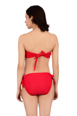 Bare Dezire Polyamide Strapless Bandeau Swim Bikini Set for Women