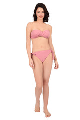 Bare Dezire Polyamide Strapless Bandeau Swim Bikini Set for Women