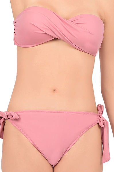 Bare Dezire Polyamide Strapless Bandeau Swim Bikini Set for Women