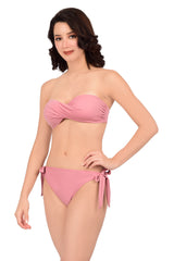 Bare Dezire Polyamide Strapless Bandeau Swim Bikini Set for Women