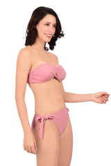 Bare Dezire Polyamide Strapless Bandeau Swim Bikini Set for Women