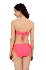 Bare Dezire Polyamide Strapless Bandeau Swim Bikini Set for Women