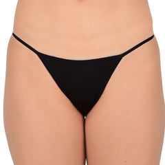 Bare Dezire Women’s Thong Panty Thong for Women for Sexy Night Fabric Made of Lace and Spandex Easy to Wash and Wear Sexy Bikini Thongs for Women, Black.