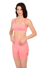 Bare Dezire High Impact Cotton Sports Bra Set for Women