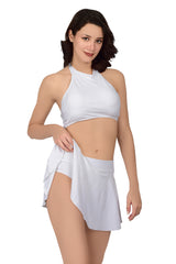 Bare Dezire Two Piece Lightly Padded Skirtini Swimwear for Women