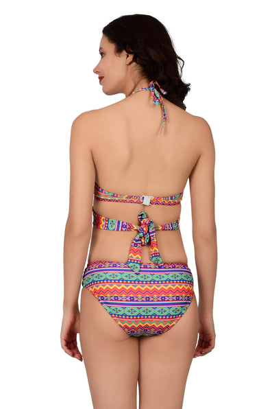 Bare Dezire Multi Colour Printed Swimwear Bikini Set for Women