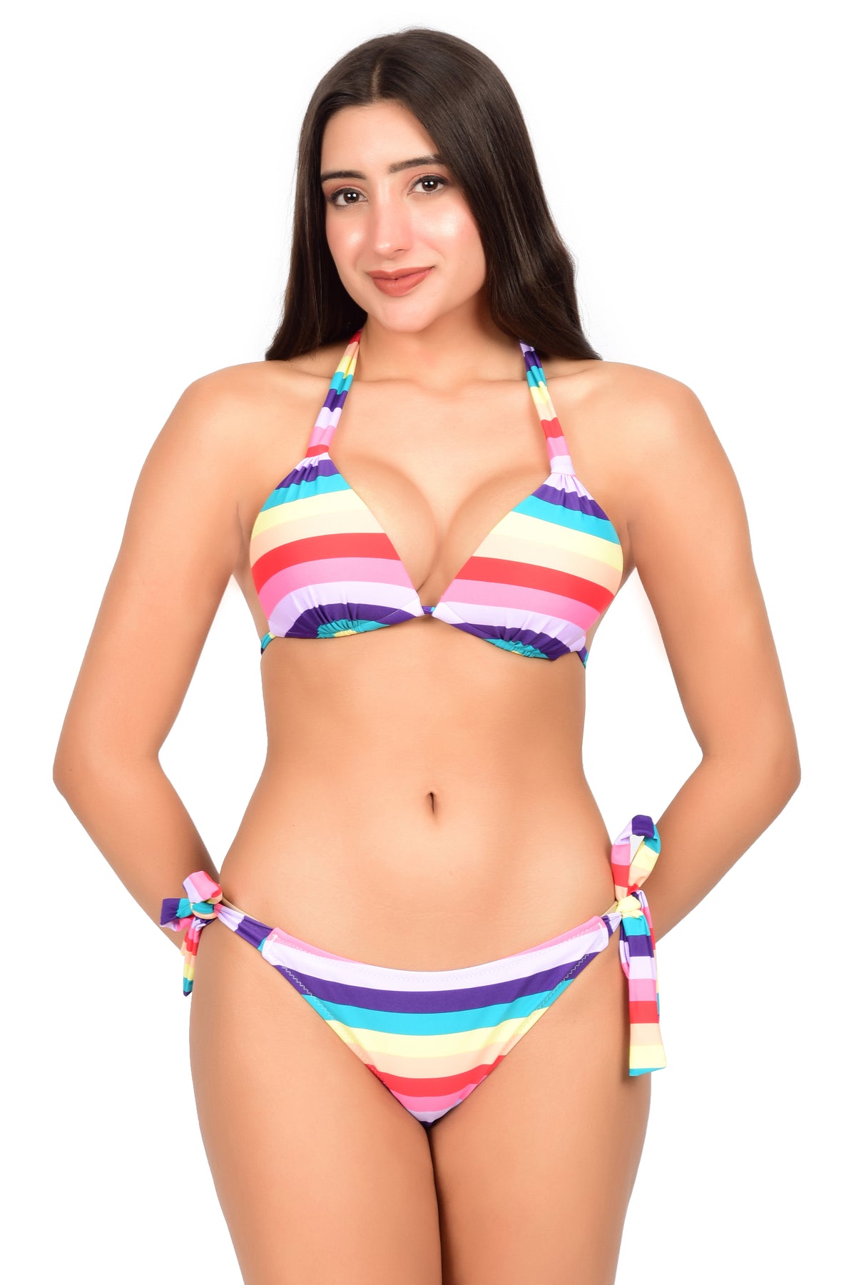 Bare Dezire Multi Colour Printed Swimwear Bikini Set for Women