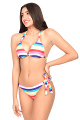 Bare Dezire Multi Colour Printed Swimwear Bikini Set for Women