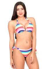 Bare Dezire Multi Colour Printed Swimwear Bikini Set for Women