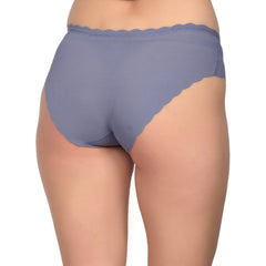 Bare Dezire Women's Seamless Designer Comfortable Panty for Daily Use, Blue