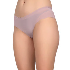 Bare Dezire Women's Seamless Designer Comfortable Panty for Daily Use, Grey