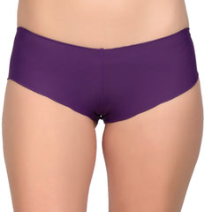 Bare Dezire Women's Nylon Boy Sort Comfortable Seamless Boy Short Panties, Purple.