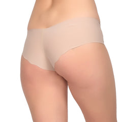 Bare Dezire Women's Nylon Boy Sort Comfortable Seamless Boy Short Panties, White.