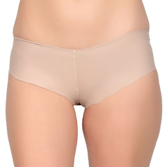 Bare Dezire Women's Nylon Boy Sort Comfortable Seamless Boy Short Panties, White.