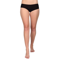 Bare Dezire Women's Nylon Boy Sort Comfortable Seamless Boy Short Panties, Black.