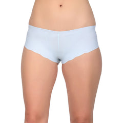 Bare Dezire Women's Nylon Boy Sort Comfortable Seamless Boy Short Panties, White.