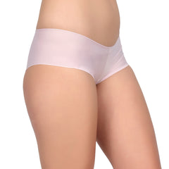 Bare Dezire Women's Nylon Boy Sort Comfortable Seamless Boy Short Panties, Baby Pink.