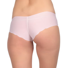 Bare Dezire Women's Nylon Boy Sort Comfortable Seamless Boy Short Panties, White.