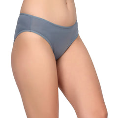 Bare Dezire Women's Perfect Comfortable Hipster Panty is ideal for daily use, Grey.