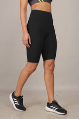 Solid Colour Compression Shorts for women