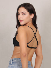 Seamless Cross back Plunge Bra For Women perfect for daily use