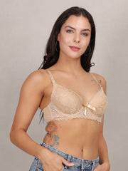 Medium Coverage Underwired Push Up Bra For Women