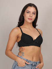 Medium Coverage Underwired Push Up Bra For Women