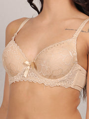 Medium Coverage Underwired Push Up Bra For Women