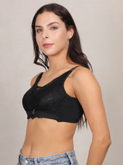 Full Coverage Wirefree Padded Lace Bra For Women