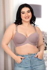 Bare Dezire Demi Cup Comfortable Seamless Plus Size Padded Bra for Women