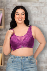 Bare Dezire Full Coverage Bralette Plus Size Padded Lace Bra for Women