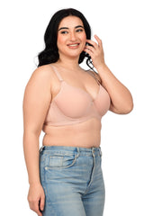 Bare Dezire Demi Cup Comfortable Seamless Plus Size Padded Bra for Women