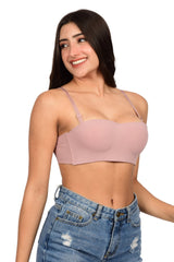 Bare Dezire Balconette Padded with Adjustable Straps Bra for Women - Bare Dezire