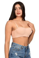 Bare Dezire Balconette Padded with Adjustable Straps Bra for Women - Bare Dezire