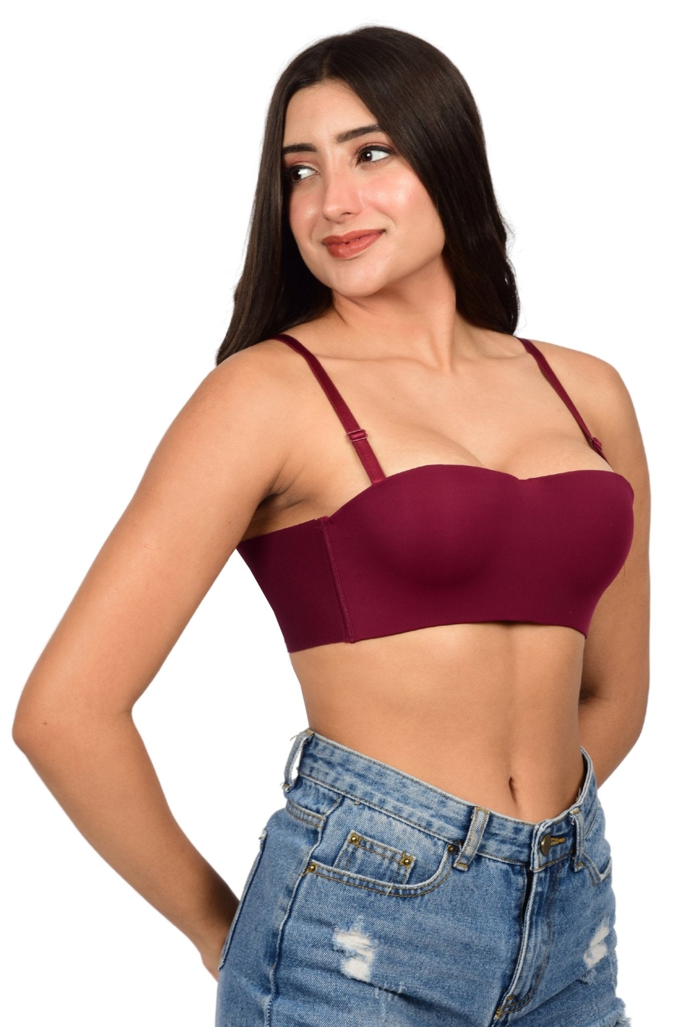 Bare Dezire Balconette Padded with Adjustable Straps Bra for Women - Bare Dezire