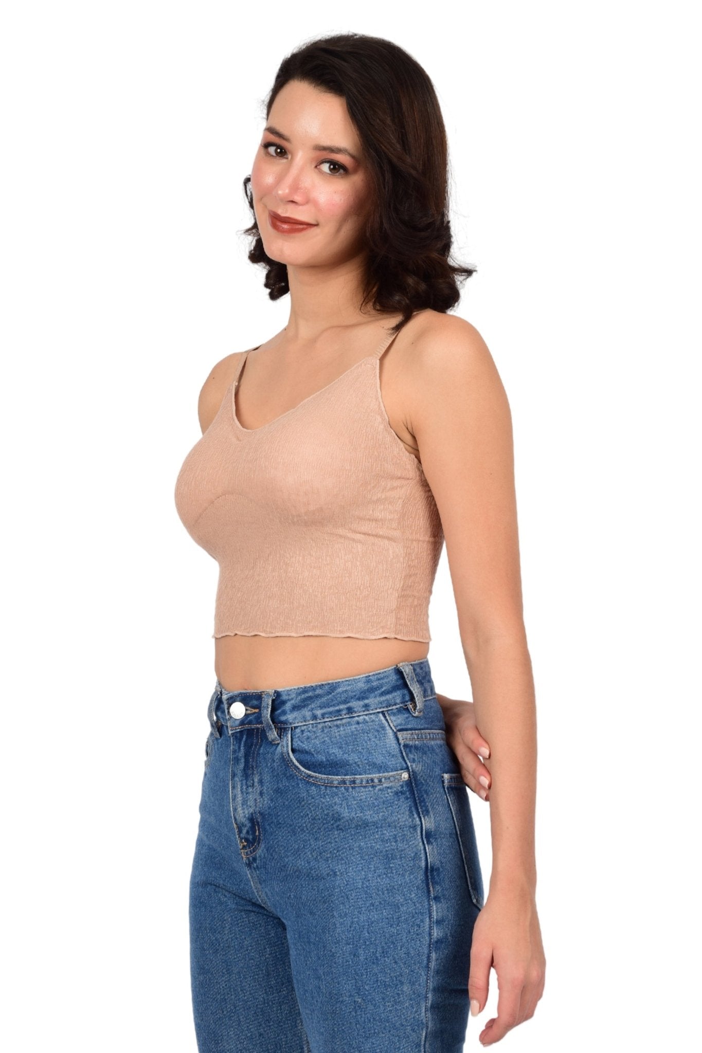 Bare Dezire Cotton Crepe Cami Tank Top For Women - Bare Dezire