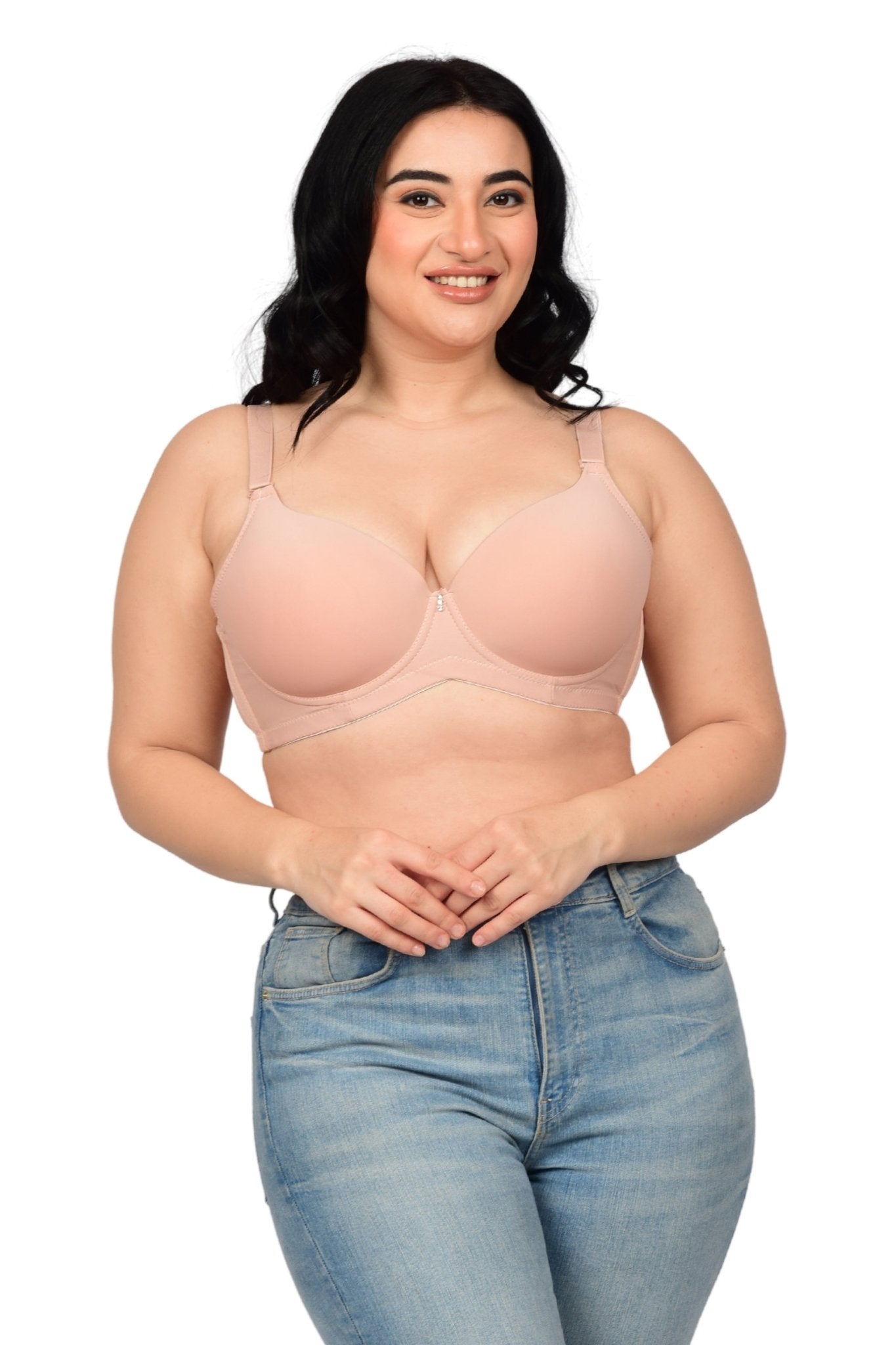 Bare Dezire Demi Cup Comfortable Seamless Plus Size Padded Bra for Women - Bare Dezire