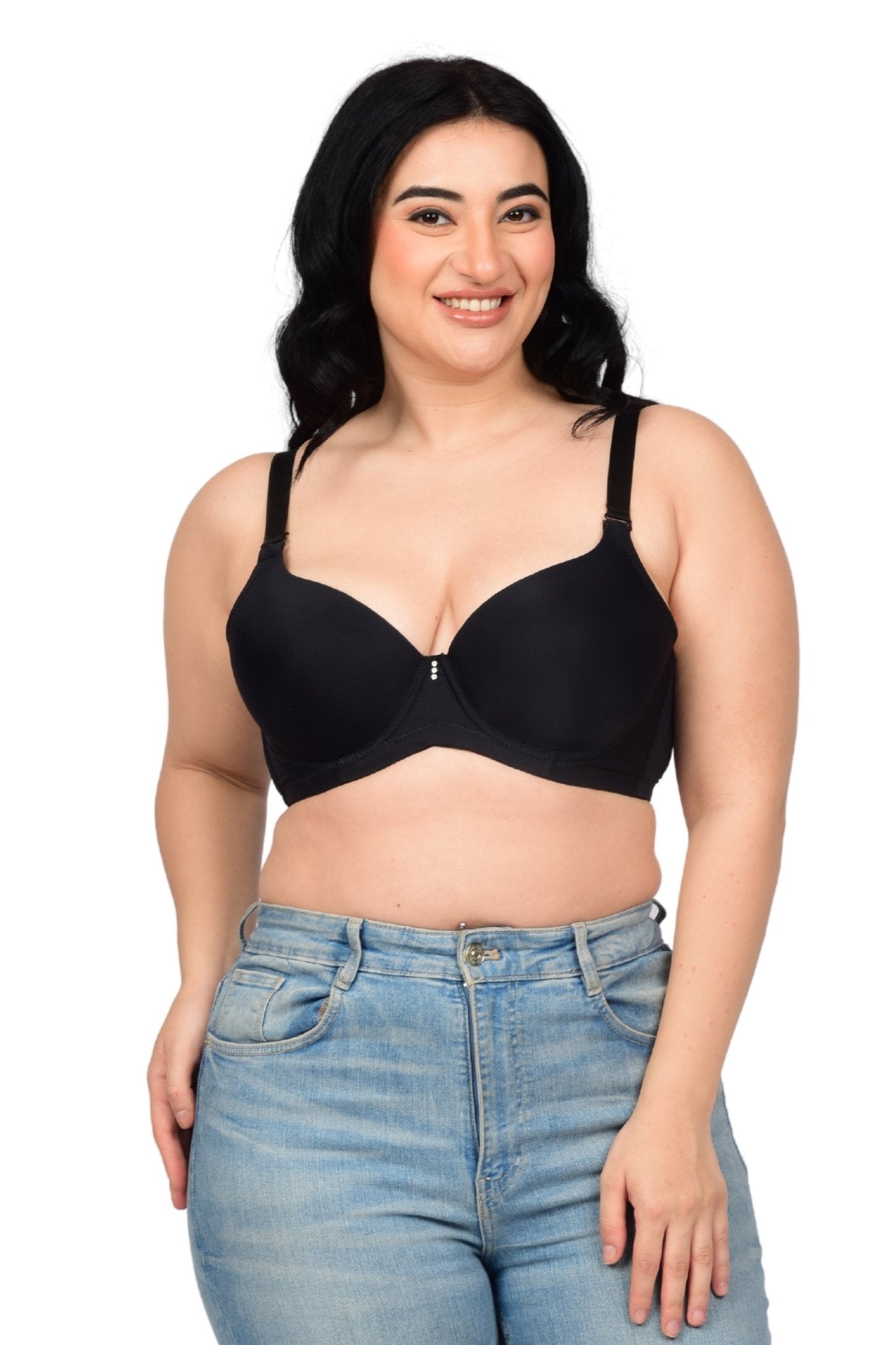 Bare Dezire Demi Cup Comfortable Seamless Plus Size Padded Bra for Women - Bare Dezire