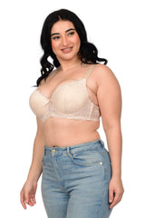 Bare Dezire Demi Cup Underwired Comfortable T-Shirt Padded Bra for Women - Bare Dezire